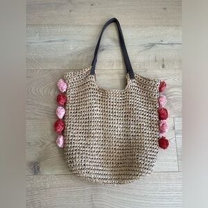 Blue Miami by cappelli Straworld beach vacation bag